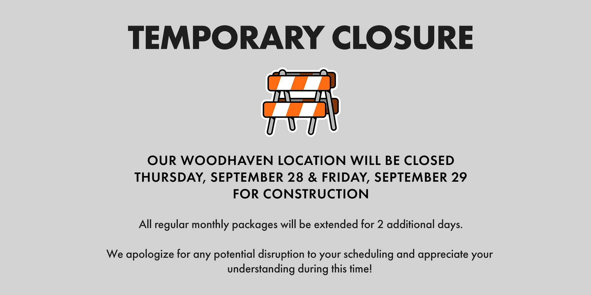temp closure